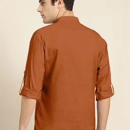 ZELINCO Men Thread Work Kurta image 4
