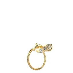 VALANOVA 18Kt Gold Nosepin 0.31gms with Certified Lab Grown Diamond 0.04cts-picture-33