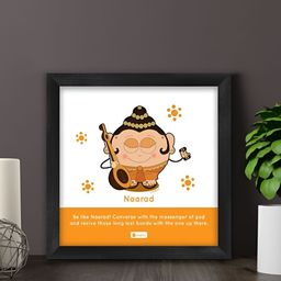 Indigifts Yellow & White Printed Be Like Naarad Signs & Plaques-picture-23