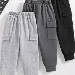 YK X Trampoline Unisex Kids Relaxed Cargos Trousers-picture-11