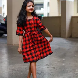 DISHA CREATIONZ Ruffled A-Line Dress-picture-35