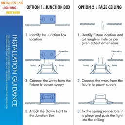 brightstar 5W Aura Deep Junction Box LED Down Light Pack of 4 Ceiling Light Ceiling Lamp image 4