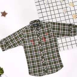 MashUp Boys Classic Tartan Checks Opaque Checked Casual Shirt-picture-31