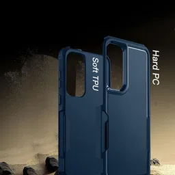 KARWAN Rugged Dual Layer Back Case Cover for Samsung S21 FE image 2