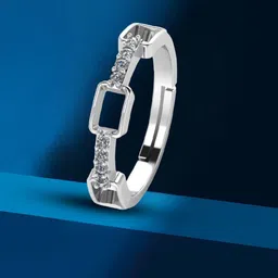 MISS HIGHNESS Rhodium-Plated Cubic Zirconia StuddedFingerRing-picture-16