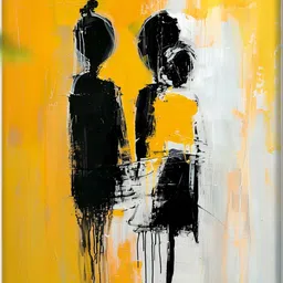 Myntra Elegant Homes Yellow Canvas Other Wall Paintings-picture-20