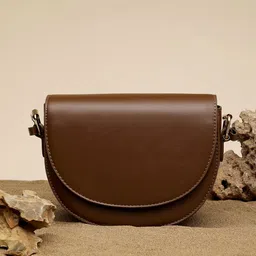 HAUTE SAUCE by Campus Sutra Women Leather Half Moon Sling Bag-picture-30