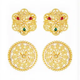 VIVASTRI Women Gold-Plated Alloy Earrings-picture-39
