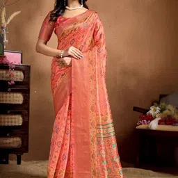 Ehaircare Ethnic Motifs Woven Design Zari Saree-picture-34