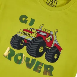 Gini and Jony Boys Graphic Printed Round Neck Cotton T-shirt image 3