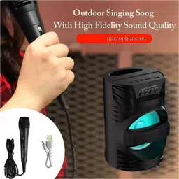 RECTITUDE Soundbar WS-04 Loud Stereo Sound & Rich Bass Portable Wireless Karaoke Handle 10 W Bluetooth Speaker image 2