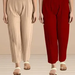 esposito Women Regular Fit Multicolor Cotton Blend Trousers-picture-27