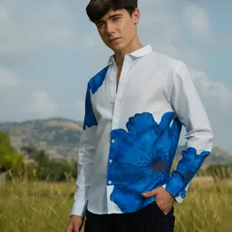 campus sutra Men Regular Fit Printed Spread Collar Casual Shirt image 2