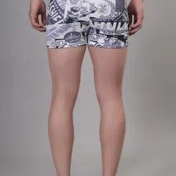 apraa & parma Swim shorts with zipper pockets Printed Men Swim Bottom Multicolor Swimsuit image 2