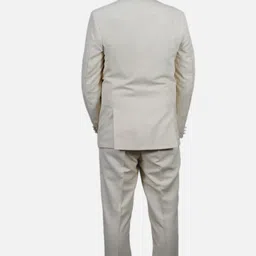 gargian master cut Men Mandarin Collar Solid Suit image 3