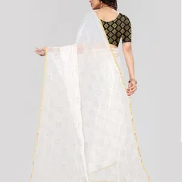 FABMORA Ethnic Motifs Printed Saree image 4