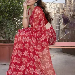 KALINI Floral Printed Saree image 4