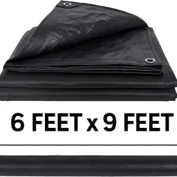 bharatdecor TARPAULINE SHEET WATERPROOF COVER Tent - For PROTECT FROM UV RESISTANT,RAIN, 6 FEET X 9 FEET 250 GSM-picture-24