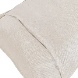 Cream Solid 210TC Jute 17 x 27 Inches Pillow Covers (Set of 2) by The Conversion image 5