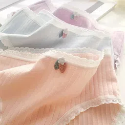 deermi fashion Pack of 3 Women Bikini Multicolor Panty-picture-23