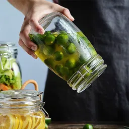 good to great creation Glass Grocery Container - 1200 ml image 3