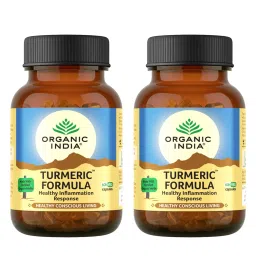 ORGANIC INDIA Turmeric Formula 60 Veg Capsules | Strong anti-inflammatory | Enhances Skin, Bone, and Joint Health - (Pack of 2)-picture-20