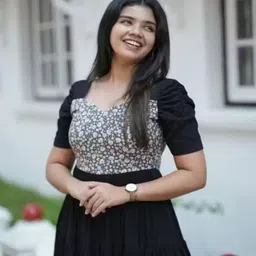 kanha Women A-line Black Midi/Calf Length Dress image 3