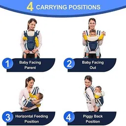 craty High Quality Bag with Strong Belt 4 in 1 Position Baby Carrier Baby Carrier image 5