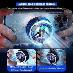 PAPLAJ ENTERPRISES NEW_Gaming Fan Cooler For Mobile Phone Cooler For Gaming With Adjustable Temp 1 Fan Ergonomic Cooling Pad with Adjustable Height image 3