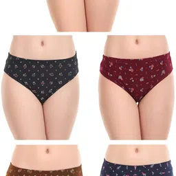 rupa jon Pack of 5 Women Hipster Multicolor Panty-picture-17