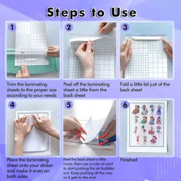 tubba Self Adhesive Lamination Roll Clear | 12 Inch x 15 Feet | Waterproof Vinyl Sheet Poster Laminating Sheet image 4