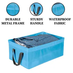 Kuber Industries Blue 3 Pieces Wardrobe Drawer Organisers image 4