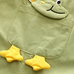 INCLUD Boys Striped T-shirt with Graphic Printed Straight Leg Dungarees image 4