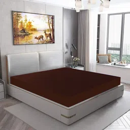 mattress protector Fitted King Size Breathable, Stretchable, Waterproof Mattress Cover image 2