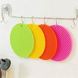 paramdhyey Heat Resistant Hot Protector Round Holder Policed Trivet image 2