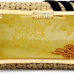 toobacraft Party Khaki, Black, Gold Clutch image 5