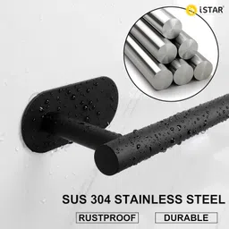 frap Self Adhesive Stainless Steel Towel Bar ,Rod Holder, Rack for Bathroom & Kitchen 24 inch 1 Bar Towel Rod image 4