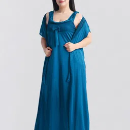 night keys Women Nighty with Robe image 3