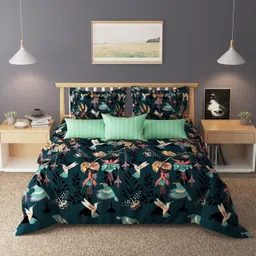 flipkart smartbuy Cotton Double Flat 104 TC Floral Bedsheet-picture-25