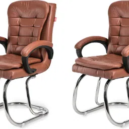 goyalson Ergonomic Visitor Chair for Office & Home Comfortable & Durable Chair Leatherette Office Adjustable Arm Chair-picture-41