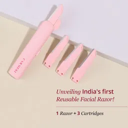 carmesi Face Razor Reset - 1 Razor & 3 Cartridges | For Instant & Painless Hair Removal, Women image 2