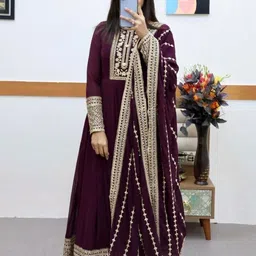 houseofcommon Georgette Stitched Anarkali Gown image 2