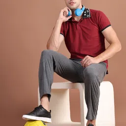 vimal jonney Men Solid Grey Track Pants image 4