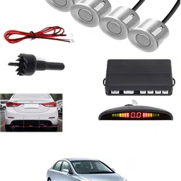 aarsh store Universal 4 Silver Reverse Parking Sensor-AF25A572 Universal 4 Silver Reverse Parking Sensor-AF25A572 Parking Sensor-picture-23