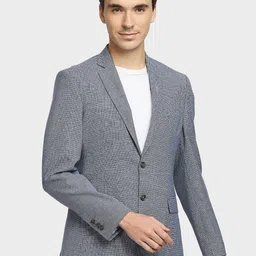 colorplus Men Checkered Single Breasted Casual Blazer-picture-12