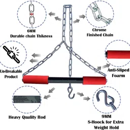 hoc Hanging Chain Rod Chin up bar for height increasing with adjustable Fitness Accessory Kit Kit image 4