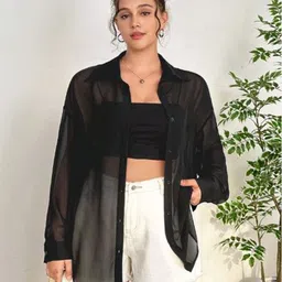 fabium Women Comfort Fit Fit Solid Casual Shirt-picture-22