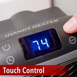 gknex Handy Heater Turbo 800 Wall Outlet Small Space Heater Fan Room Heater image 4