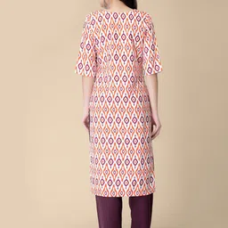 7threads KALINI Ethnic Motifs Printed Crepe Kurta image 4