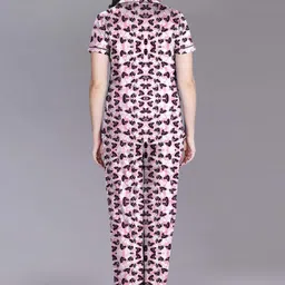 LYRA Conversational Printed Pure Cotton Night Suit image 4